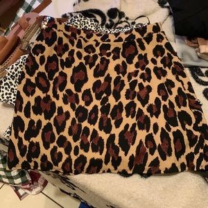 Brand new with tags leopard skirt